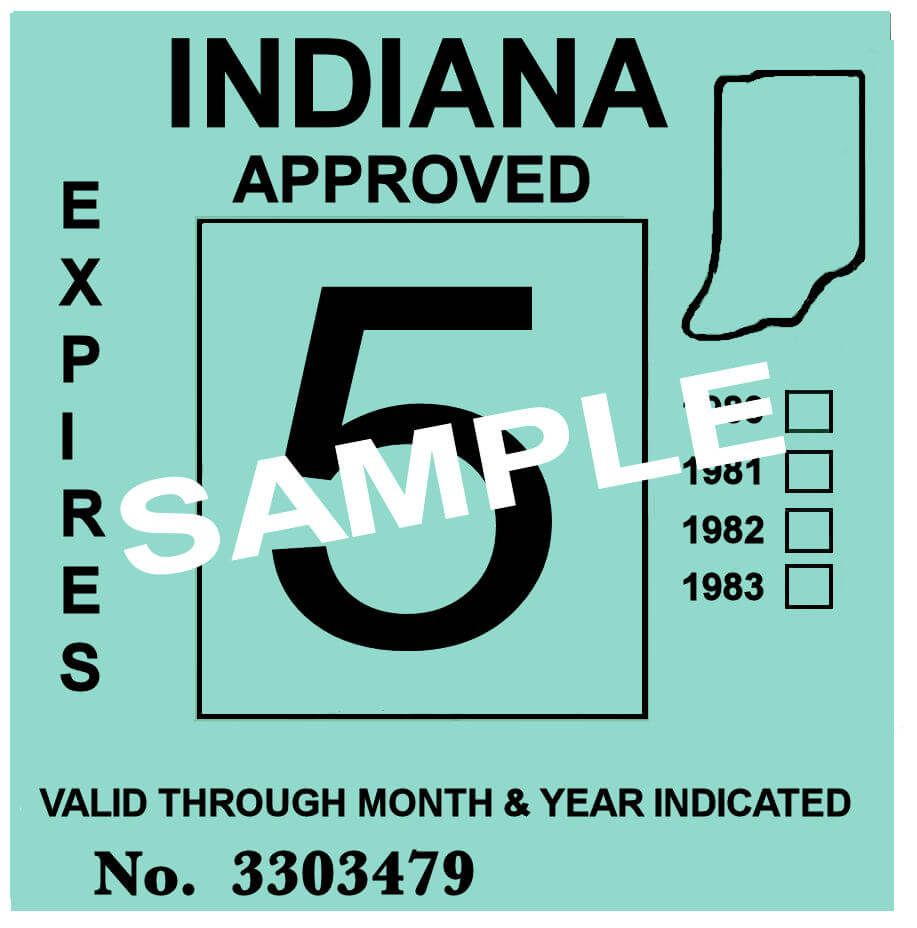 Indiana Vintage Vacation Stickers